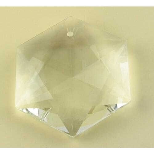 100mm Crystal Hexagon star Shape Chandelier Pendants Glass Prisms Suncatchers Lighting Parts Wedding Home Decoration