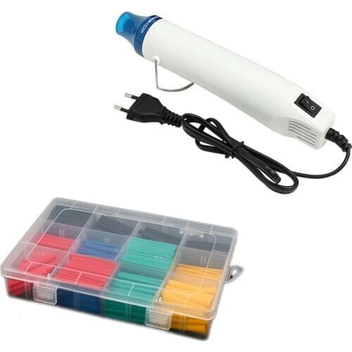 Heat Shrink Tubing Electric Hot Air Gun/Heat Gun 300W 220V EU Plug with Supporting Seat DIY Tool Insulation Heat Shrink Sleeving