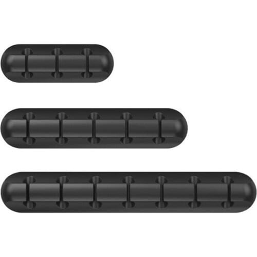 Cable Management Clip, Silicone Self-Adhesive Power Cord for Desktop USB Charging Cable, Mouse Cable, PC Office and Home