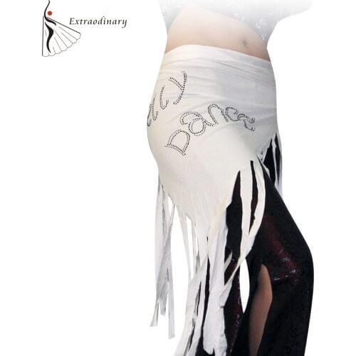 Women Belly dance Fringe Rhinestone Hip scarf Bellydancing Modal Belts