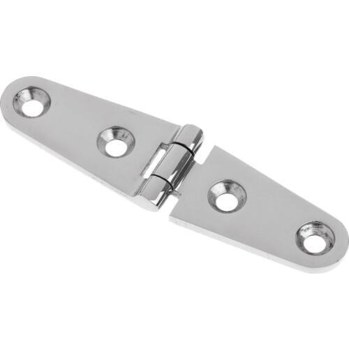 1 Pcs Boat Flush Door Hinges 3.94'X1' 316 Stainless Steel 4-Holes Strap Hinge For Boat Marine Deck Cabin Etc Boat Accessories