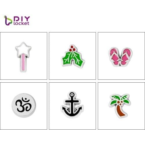 10PCS/lot Mix Style Floating charms Fit Floating locket & Floating locket bracelet LSFC184-648