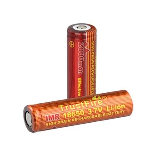 10PCS/LOT TrustFire IMR 18650 1500mAh 3.7V Lithium Battery High Drain Rechargeable Batteries For Flashlights Torch