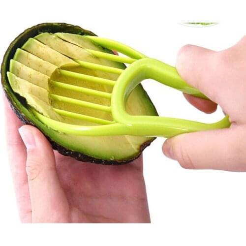 3 In 1 Avocado Slicer Corer Butter Fruit Peeler Cutter Pulp Separator Plastic Knife Kitchen accessories Vegetable Tools Gadgets