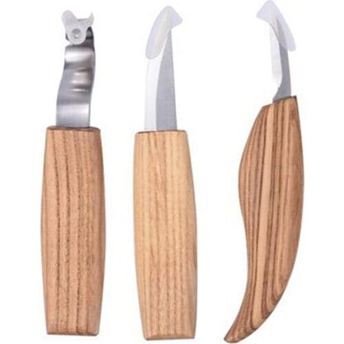 3in1 Wood Carving Tool Set For Woodworking Carving Hook Knife Whittling Knife Detail Chip Carving Knife Dropshipping
