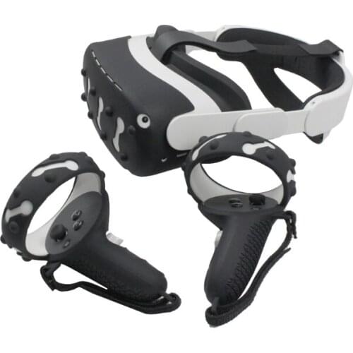 Anti-Slip VR Protection Skin Rocker Cap Silicone Case Handle Grip Strap for -Oculus Quest 2 Touch Controller