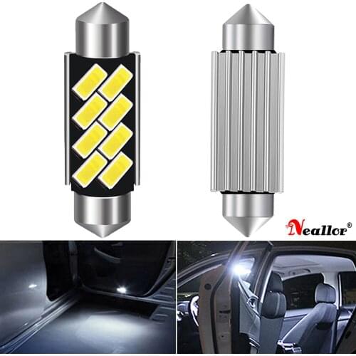 A Pack High Quality 31mm 36mm 39mm 41mm C5W C10W CANBUS Car Festoon Light Auto Interior Dome Lamp Reading Bulb 6000K White DC12V