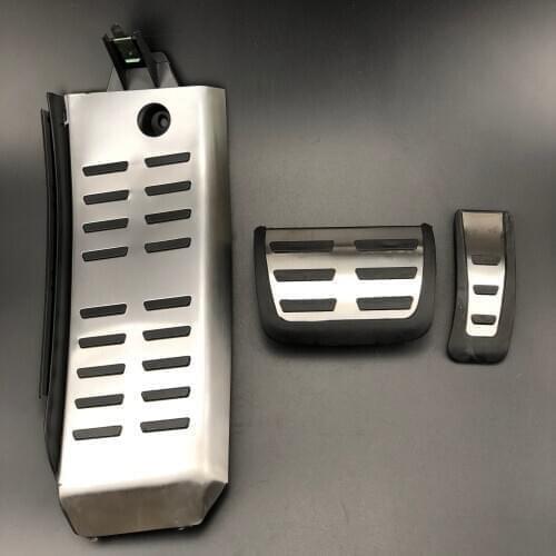 Car styling Sport Accelerator Fuel Gas Brake Footrest Pedal Cover case For Audi A6 (4F) C6 S6 2008-2012 - AT LHD Car Accessories