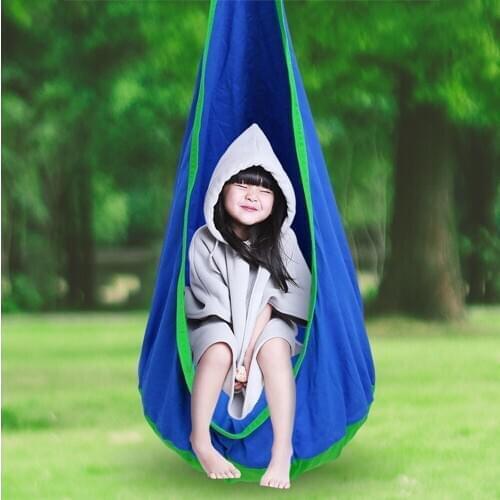 Kids swing seat canvas Hanging Hammock Chair for child indoor home outdoor backyard garden furniture
