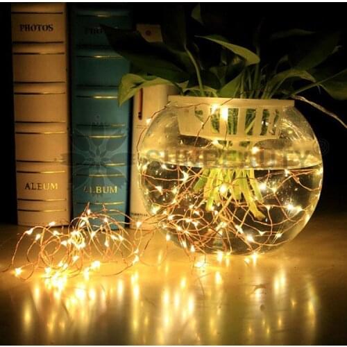 2M 20 Leds Christmas Lights String LED Copper Wire Fairy Lights for Festival Wedding Centerpiece Party Home Table Decor