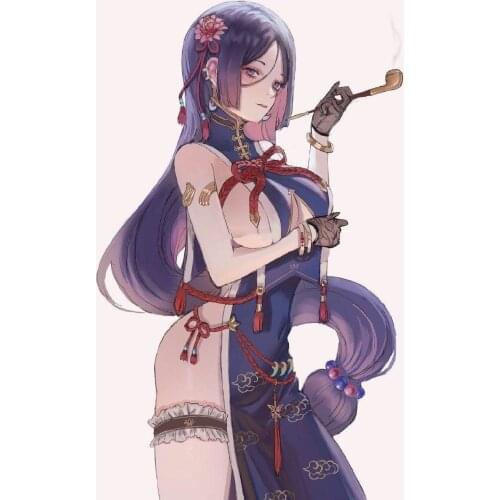 Custom size/made Fate/Grand Order Fan Art Minamoto no Yorimitsu cheongsam Cosplay Costume Raikou cheongsam sexy dress female