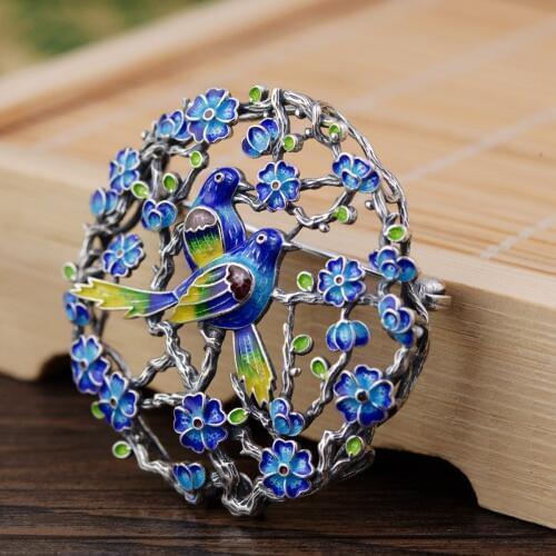 JUBRAY Bird Brooches For Clothes