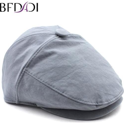 BFDADI 2020 New Arrival Caps Summer And Spring Men Fashion Cap Hot Selling Adult Popular Women Cap Newsboy Big Size