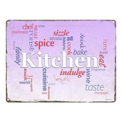 A Creative Kitchen The Heart of The House Tin Sign