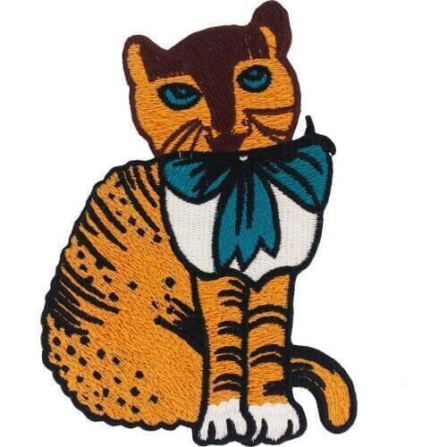 Cute Cat Patches Embroidery Applique for Children Patches Repair Badge Sew on Applique Sewing Accessories 10 pieces