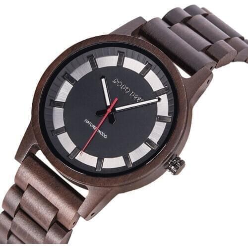 DODO DEER Mens Wood Hand Watch Fashion Simple мужские часы Creative Custom Logo Wholesale Japanese Quartz relogio masculino