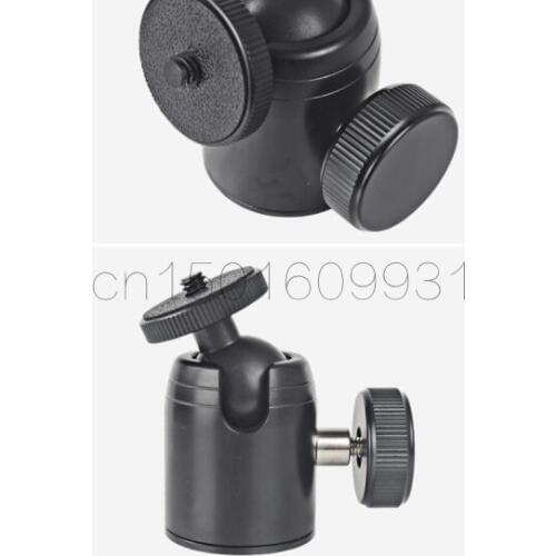 Mini 360 Rotation Swivel desktop Ball Head 1/4" 3/8" Mount table Tripod Ball Head Tripe for Canon Camera vidicon Flash