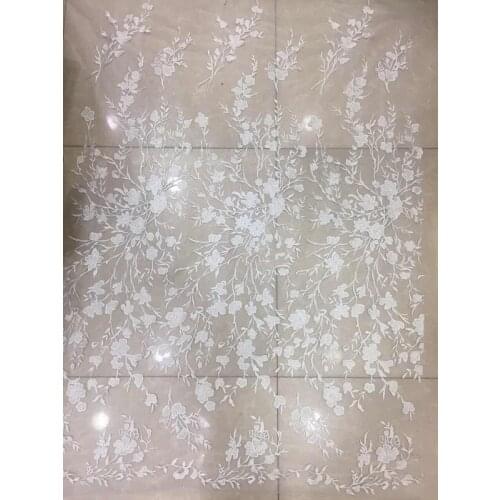 New design african tulle lace high quality SYJ-32510-2 African Embroidery Lace Fabric