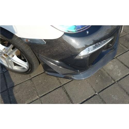 Carbon Fiber Front Bumper Candards Fog Grill Cover Trims Bumper Fins Vents Fits For Porsche 987 Cayman Boxster Modified GT3