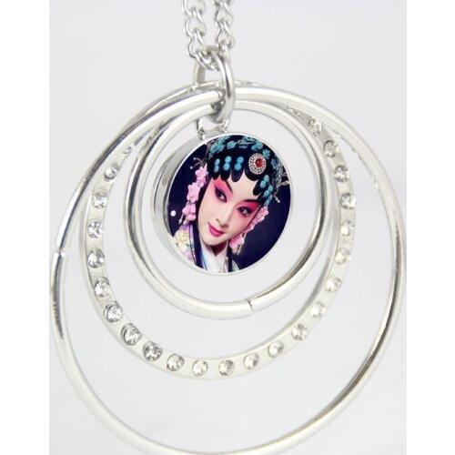 Necklaces pendants for sublimation Multi round white K necklaces pendant women button jewelry hot transfer blank diy consumable