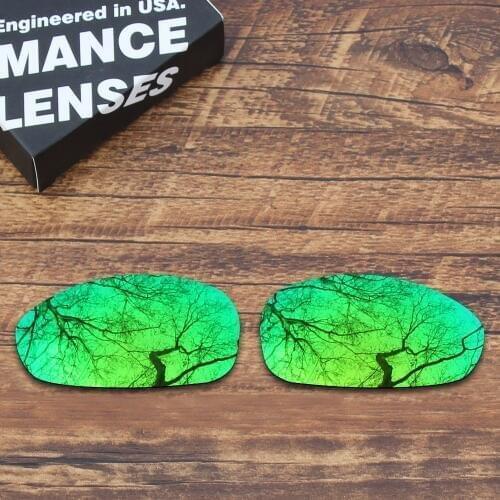 ToughAsNails Polarized Replacement Lenses for Oakley Juliet Sunglasses Green Mirrored (Lens Only)