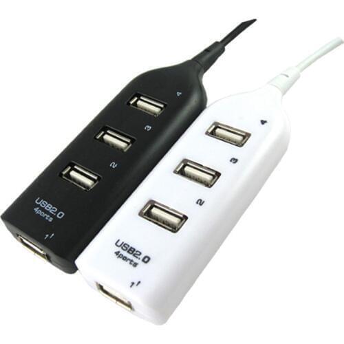 4 Port High Speed USB 2.0 Multi HUB Splitter Expansion Desktop PC Laptop Adapter Converter Data Charger Cable