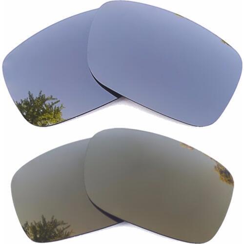 Silver Mirrored & Bronze Gold Mirrored Polarized Replacement Lenses for Crankshaft Frame 100% UVA & UVB