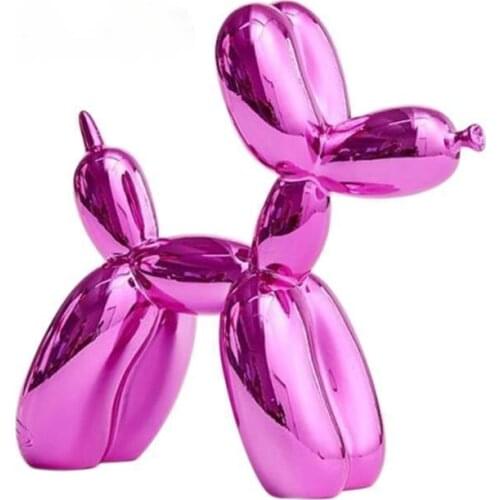 Resin Dog Ornament Balloon Dog Crafts Sculpture Statue Gifts Fashion Cake Home Decor Decoration Party Dessert Desktop Decoration