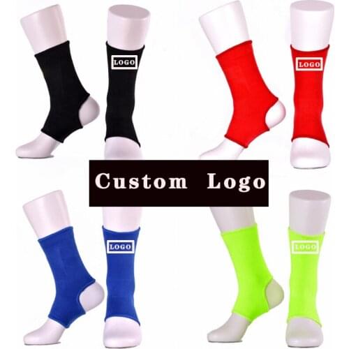 Sports Ankle Support Protective Gear Ankle Socks Fitness MMA Boxing Muay Thai Taekwondo Ankle Support Logo Can Be Customized