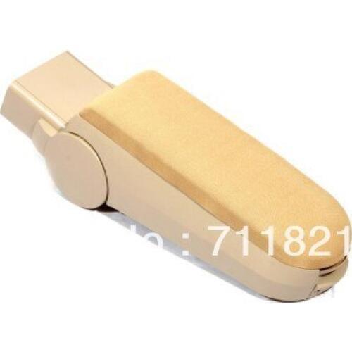Fabric Cloth Top Beige Color Center Console Armrest Storage For VW Volkswagen Golf Jetta Bora MK4 / New Beetle