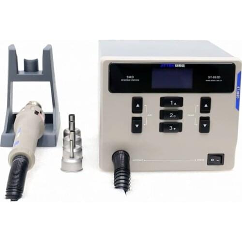 ATTEN ST-862D Lead-Free 1000W Hot Air Gun Soldering Station Intelligent Digital Display Rework Station For PCB Chip Repair