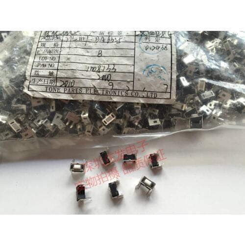 High Quality East Part Tact Switch 3*6*4.3 With Stand Horizontal 2 Foot Small Switch Button
