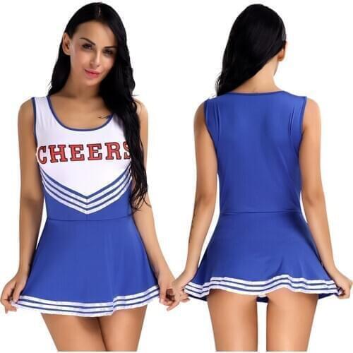 Womens School Girls Musical Uniform Schoolgirl Cosplay Dress Girl Sexy Lingerie Cheerleader Costume Halloween Costume Femme