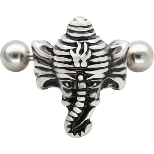 JHJT 1PC 16G 316L Surgical Stainless Helix Cartilage Earring Ring Body Piercing Ear Jewelry