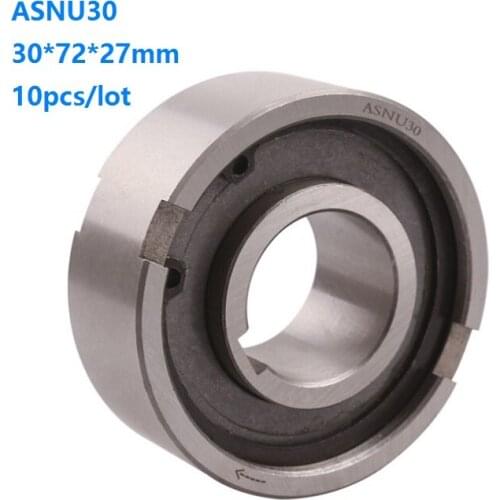 10pcs/lot ASNU30 NFS30 30×72×27mm One Way Clutch Roller Type Bearings Sprag Freewheel Backstop CAM CLUTCH 30*72*27mm