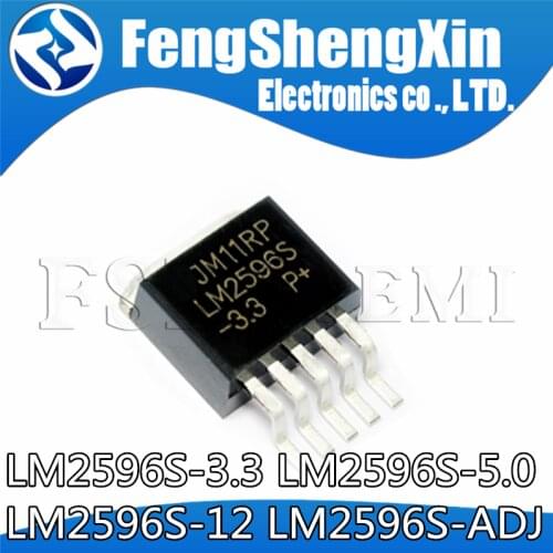 1-5-10PCS LM2596S-ADJ TO-263 LM2596S LM2596 150 kHz 3A Step-Down Voltage Regulator