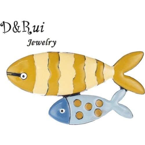 2020 Top Design Cute Fish Brooch Pins for Kids Girls Beautiful Vivid Cartoon Animal Brooches Pin Coat Accessories Birthday Gifts