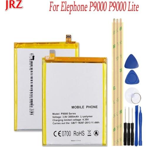 3000mAh For Elephone P9000 P9000 Lite Battery Mobile Phone High Quality Replacement Accumulator AKKU Batteria with Free Tools