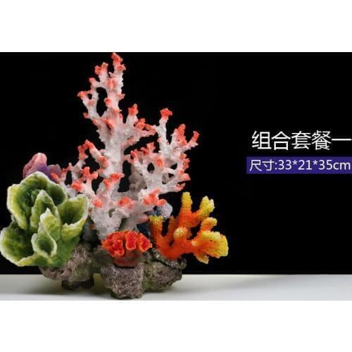 FISH TANK ROCKERY CORAL LANDSCAPING AQUARIUM DECORATION, ROCK AQUATIC CORAL REEF PACKAGE DECORATION