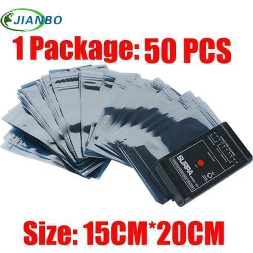15*20cm Anti-Static Shielding Bags ESD Anti Static Package Bag Zip Lock Ziplock Waterproof Self Seal Antistatic Storage Pack Bag