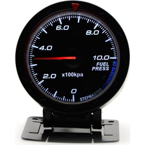 2.5" 60MM 12V Car Gauge Meter Fuel Pressure Gauge Black Face With Sensor Car Gauge Meter Without Logo