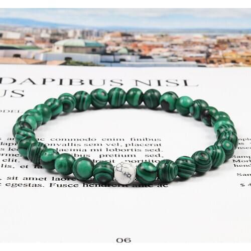 Buddha Rosary Bracelet Natural Stone Turquoises Beaded Bracelets Bangles for Men Women Healing Yoga Charm Jewelry Dropshipping