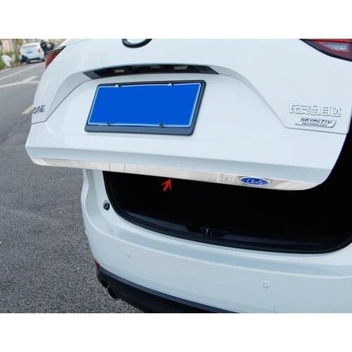 For Mazda CX-5 2017-2020 stainless steel Trunk door decoration trim strip Tailgate trim Anti-scratch protection car accessories