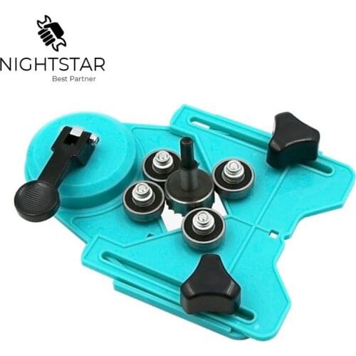 Krachtige Adjustable 4-83mm Diamond Opening Drill Bit Tile Glass Hole Locator Saw Core Bit Guide Glass Opening Locator 256*140mm