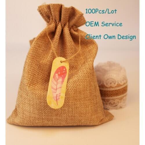 Printing Feather Labels Gift Paper Hang Tags DIY Kraft Tags Christmas Paper Cards Party Wrapping Supplies Can Customizd