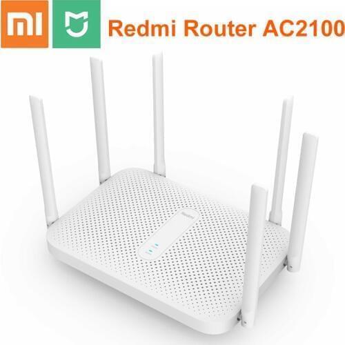 Original Xiaomi Redmi AC2100 Router AC2100 2.4G 5.0GHz 128MB RAM 2033Mbps Wireless Router Wifi Repeater Work with Mijia APP