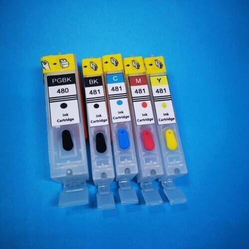 Refillable ink cartridge PGI-480 CLI-481XL PGI-480XL for Canon PIXMA TS704/TR7540/TR8540/TS6140/TS8140/TS9140