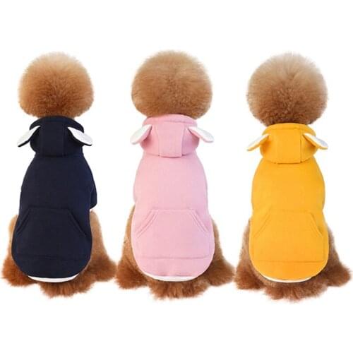 Dog Sweatshirt with Pocket Pet Dog Hoodie Coat Soft Fleece Winter Warm Puppy Clothes Dog Clothes For Small Dogs Pet Supplies #2