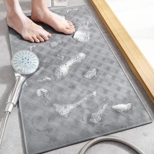 Modern TPE Non-slip Bathroom Shower Mat Bathtub Bath Mat Star Hotel Toilet Floor Mat Massage Pad with Suction Cup Drainage Hole