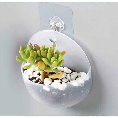 Wonderlife Creative Nordic Style Plastic Flower Pot Home Hanging Vase Flower Planter Pots Container Garden Supplies Home Garden